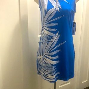 This is a teal dress brand, new blue and white